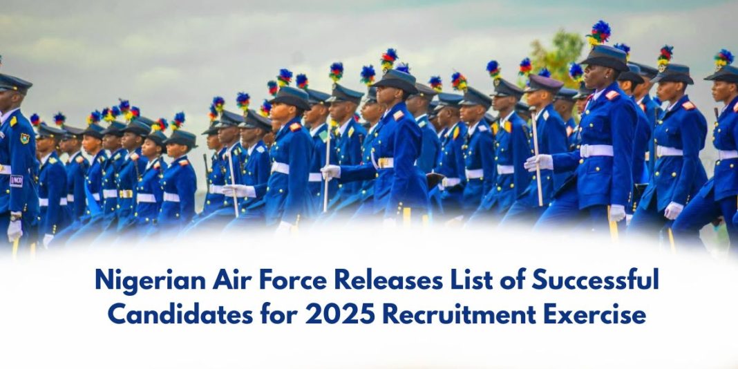 Nigerian Air Force Releases List of Successful Candidates